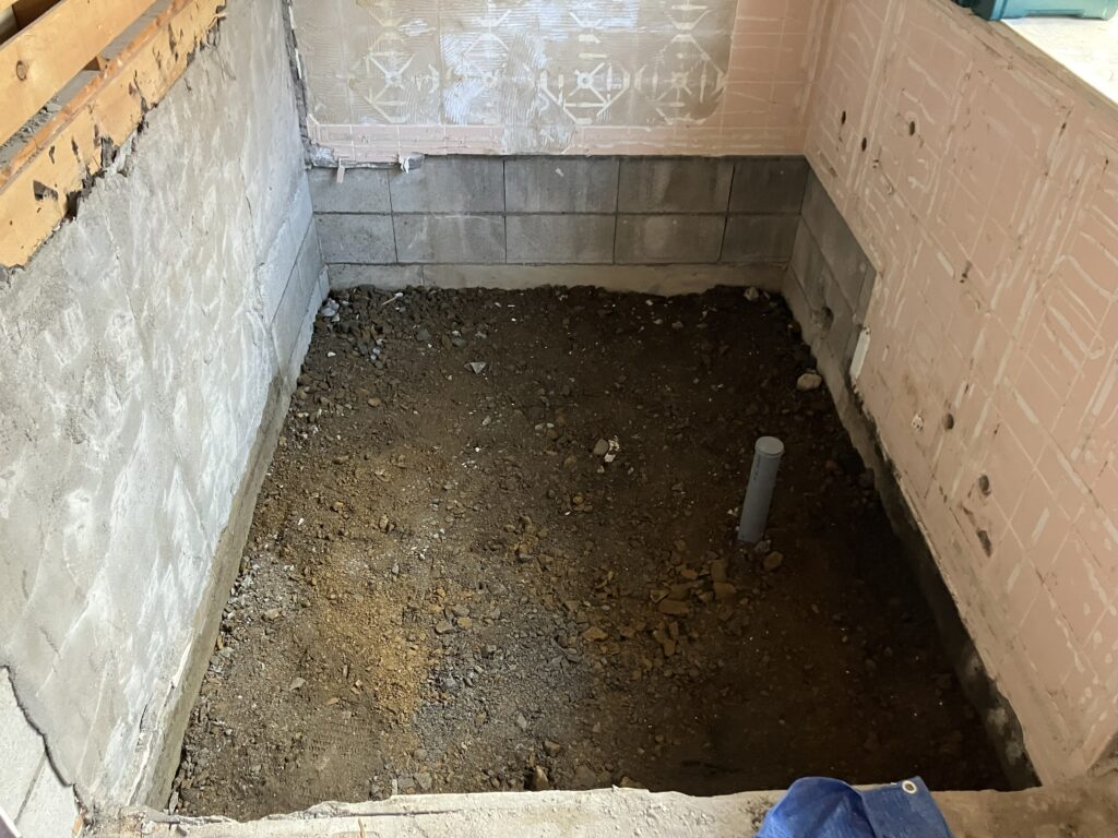 土間打設前状況